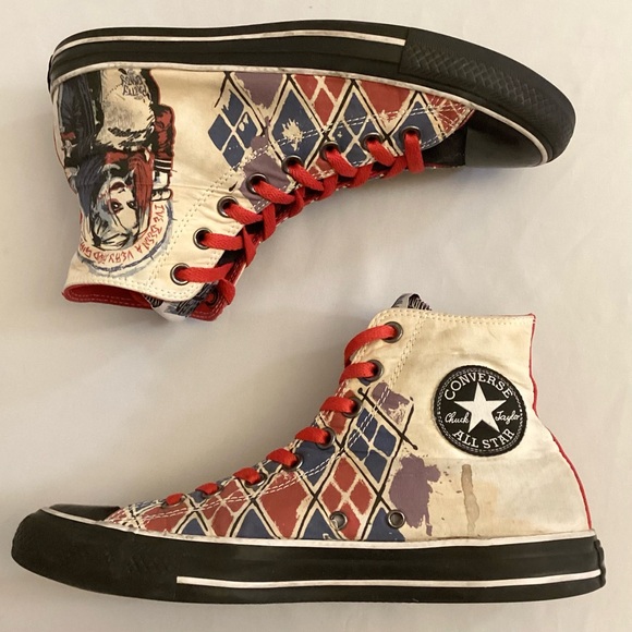 Converse 8.5M / 10.5W Suicide Squad Chuck Taylor All Star Harley Quinn Shoes - Picture 11 of 12